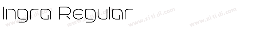 Ingra Regular字体转换